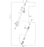 Diagram for 1998 Kia Sportage Steering Column - 0K08A3210XE