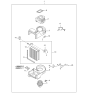 Diagram for Kia Sportage Blower Motor - 0K08261140B