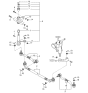 Diagram for Kia Sportage Idler Arm - 0K01132320B