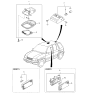 Diagram for Kia Spectra Interior Light Bulb - 0K9A051441