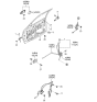 Diagram for 2001 Kia Sportage Rear Door Striker - KKY0158361B