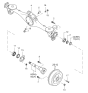 Diagram for 2001 Kia Sportage Wheel Seal - 0K72A26157