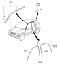 Diagram for 1998 Kia Sportage Door Moldings - 0K01958981