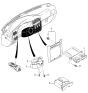 Diagram for Kia Sportage Dash Panel Vent Portion Covers - 0K08K64270