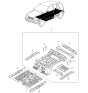 Diagram for 2000 Kia Sportage Floor Pan - 1K08B53600