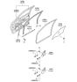 Diagram for 2000 Kia Sportage Door Hinge - 0K01858240