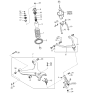 Diagram for Kia Sportage Control Arm - 0K01134200A