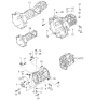 Diagram for 2000 Kia Sportage Transmission Assembly - 0K01303000