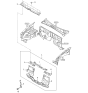 Diagram for 1998 Kia Sportage Radiator Support - 0K08B53100