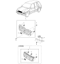 Diagram for 1997 Kia Sportage Grille - 0K08B50710