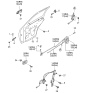 Diagram for Kia Sportage Window Regulator - 0K01972560