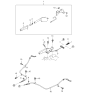 Diagram for 2002 Kia Sportage Parking Brake Cable - 0K01244420A