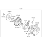 Diagram for 2007 Kia Spectra SX A/C Clutch - 976410E125