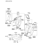 Diagram for Kia Spectra5 SX Seat Cover - 891612F011390