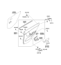 Diagram for Kia Spectra SX Power Window Switch - 935802F030D8