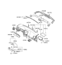 Diagram for Kia Spectra5 SX Steering Column Cover - 848522F200VA