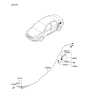 Diagram for 2005 Kia Spectra Fuel Door - 695102F200