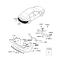 Diagram for 2007 Kia Spectra SX Bumper - 866111L200