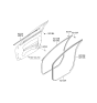 Diagram for 2008 Kia Spectra5 SX Door Seal - 821202F000VA