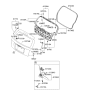 Diagram for Kia Spectra SX Tailgate Lock - 957502F210
