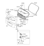 Diagram for 2009 Kia Spectra SX Tailgate Lock - 957502F210