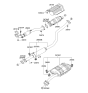 Diagram for Kia Spectra SX Muffler - 287001L250