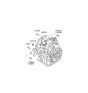 Diagram for Kia Spectra Transmission Assembly - 4500023340