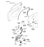 Diagram for 2007 Kia Spectra SX Door Handle - 826101L000