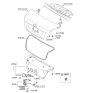 Diagram for 2008 Kia Spectra Tailgate Lock - 812302F510