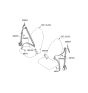 Diagram for 2007 Kia Spectra SX Seat Belt - 888302F501VA