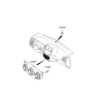 Diagram for 2009 Kia Spectra SX A/C Switch - 972502F062LK