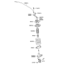 Diagram for 2007 Kia Spectra SX Shock Absorber - 546512F400