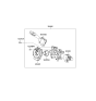 Diagram for Kia Spectra SX Turn Signal Switch - 934102F045