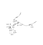 Diagram for 2009 Kia Spectra SX Parking Brake Cable - 597502F100