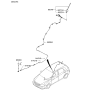 Diagram for 2007 Kia Spectra5 SX Antenna - 962632F001