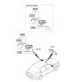 Diagram for 2009 Kia Spectra Car Mirror - 876102F102