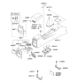 Diagram for 2009 Kia Spectra5 SX Center Console Base - 846202F400VA