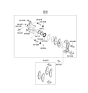 Diagram for 2005 Kia Spectra Brake Pad Set - 581012FA10