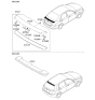 Diagram for Kia Spectra SX Spoiler - 872512F500