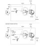 Diagram for 2007 Kia Spectra5 SX Steering Wheel - 561101L610