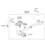 Diagram for Kia Spectra SX Trailing Arm - 551002F601