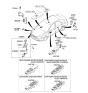 Diagram for 2007 Kia Spectra SX Power Window Switch - 935702F400D8