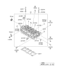 Diagram for Kia Soul Cylinder Head Bolts - 2232123000