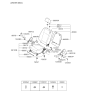 Diagram for 2007 Kia Spectra5 SX Seat Cover - 881602F010390