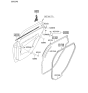 Diagram for Kia Spectra Door Seal - 831202F001