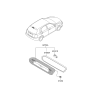 Diagram for 2007 Kia Spectra5 SX Light Socket - 927562F200