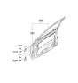 Diagram for 2007 Kia Spectra SX Door Hinge - 793102F000