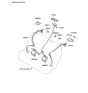 Diagram for 2007 Kia Spectra SX Seat Belt - 898602F501VA