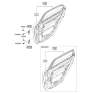 Diagram for Kia Spectra Door Hinge - 794402F000
