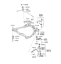 Diagram for 2006 Kia Spectra Sway Bar Kit - 548112F100